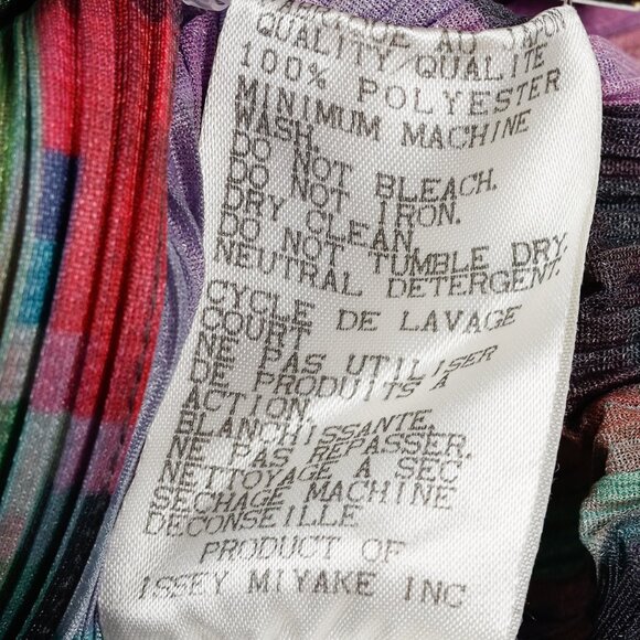 Pleats Please Issey Miyake Archival Pixelated Multicolour Flower Jacket, Size L - Picture 10 of 10